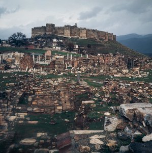 Ottomaanse Kasteel van Ayasuluk, Selcuk, Izmir Provincie, Turkije door Benjamin Baud