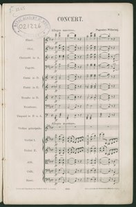 Paganini Vioolconcert Nr. 1, op. 6 door Unbekannter Künstler