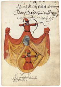 Pagina uit het Album Amicorum van Salomon Schweigger von Sulz door Unbekannt