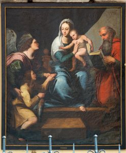 Onze-Lieve-Vrouwekerk van Pamele. Interieur. Madonna (Madonna met vis, Tobias). Kopie van Rafael (?).