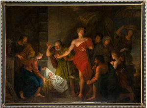 Parochiekerk Sint-Salvator. Interieur door Unbekannter Künstler
