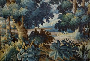 Parochiekerk Sint-Walburga. Wandtapijt door Alec Hunter
