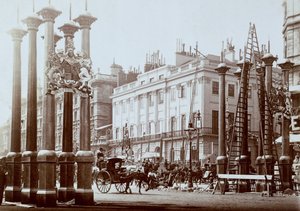 Park Lane versierd voor het diamanten jubileum van koningin Victoria
