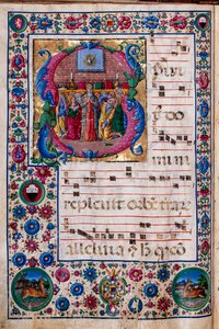 Piccolomini-bibliotheek: koorboek, cod. 23.8, ff. 100v met 