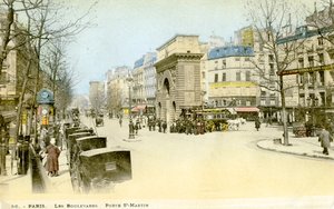 Porte Saint-Martin, Parijs, ca. 1900