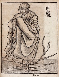 Portret van Bodhidharma door Unbekannt