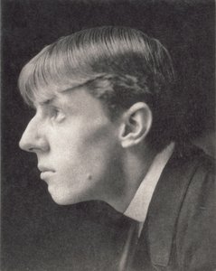 Portret van Aubrey Beardsley (1872-98) door Frederick Evans (1853-1943) (sepia foto) door Unbekannt
