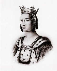 Portret van Charlotte de Savoie, koningin van Frankrijk, gravure door Unbekannter Künstler