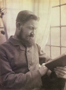 Portret van George Bernard Shaw (1856-1950) als jonge man door Unbekannt