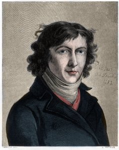 Portret van Louis de Saint Just door Unbekannt