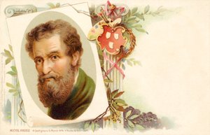 Portret van Michelangelo (prent)
