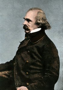 Portret van Nathaniel Hawthorne (1804-1864), Amerikaanse schrijver, ca. 1862 of 1863 door Unbekannter Künstler