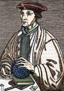 Portret van Oronce Fine (gravure) door Alec Hunter
