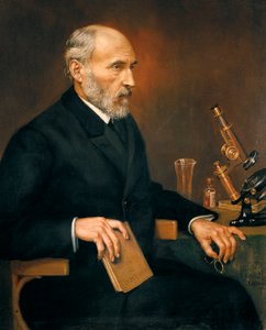 Portret van Santiago Ramon y Cajal (1852-1934), Spaanse arts vader van de neurowetenschap door Unbekannter Künstler