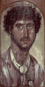 Portret van een Griek, uit Fayum, Romeins-Egyptisch