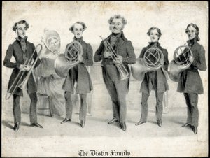 Portret van de familie Distin door Unbekannt