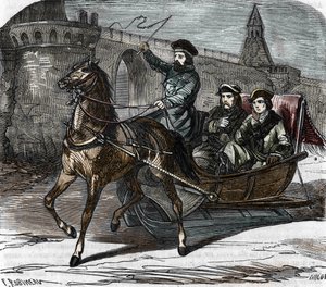 Portret van de Ridder van Eon in Rusland, juni 1756