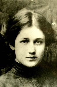 Portret van de Russische dichter Anna Akhmatova (Achmatova) (1889-1966).