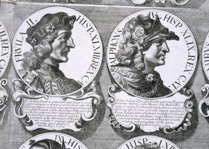 Portretten van Fruela II en Alfonso IV