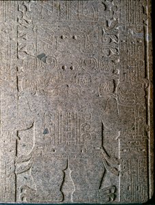 Precolumbiaanse kunst: de Jaguar man, laag reliëf van het zogenaamde Raimondi monument ontdekt door Antonio Raimondi door Unbekannt