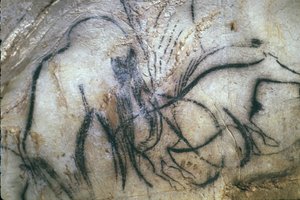 Prehistorische grot van Pech Merle/ Kapel van de mammoeten/ 25.000 jaar/ Cabrerets/ Lot/ Midi Pyrenees/ Frankrijk door Unbekannt