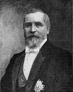 President Loubet, portret c. 1900 (gravure) door Unbekannter Künstler