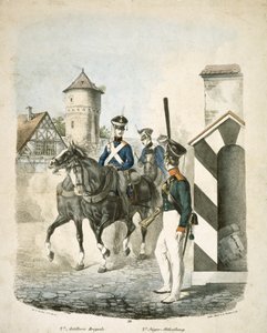Pruisische soldaten door Unbekannter Künstler