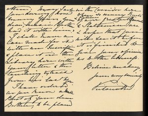 Koningin Victoria - handgeschreven brief aan Miss Mary Augusta Gordon, waarin ze haar bedankt voor de bijbel die ze als cadeau heeft ontvangen. door Unbekannter Künstler