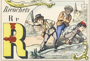 R: ricochets - Spelletjes Alfabet, ca. 1890