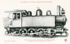 Spoorwegwagon van Argentinië door Unbekannter Künstler