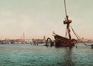 Resten van de USS Maine, Havana door Unbekannt