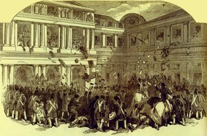 Revolutie in Parijs februari 1848 (prent)