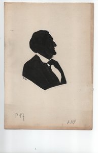 Richard Wagner (1813-1883) ca. 1850, silhouet