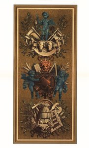 Rococo wandpanelen in het Louvre, Parijs door Unbekannter Künstler