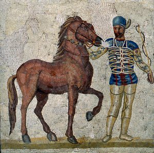 Romeinse wagenmenner, ca. 2e-3e eeuw na Christus door Unbekannt
