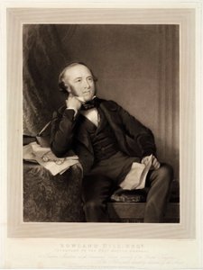 Rowland Hill, bedenker van de penny post door Unbekannt