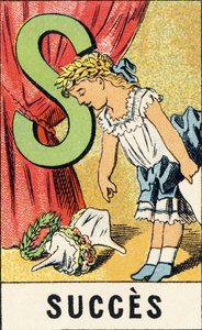 S - Succes - Gravure uit ABCD des petites filles, Pellerin & Cie, Epinal, circa 1890 door Unbekannt