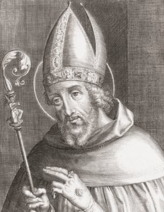 Sint Augustinus van Hippo (gravure)