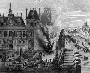 Sint-Jansavond vuur op de "place de Grève" in Parijs