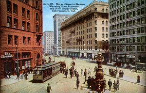 San Francisco: Market Street door Unbekannter Künstler