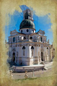 Heiligdom van Monte Berico, Vicenza, Italië (gemanipuleerde foto)