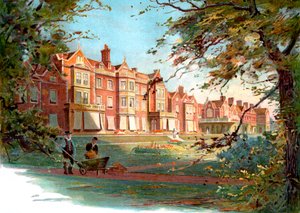 Sandringham House - late 19e eeuwse illustratie door Unbekannter Künstler
