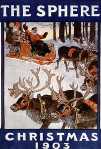 Kerstman en zijn rendieren