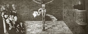 Scène uit het leven van protestantse hervormer Maarten Luther