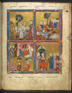 Scènes uit het Leven van Jozef uit Haggadah voor Pesach (de 