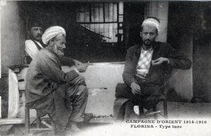 Servië, Florina: Turkse mannen - Ansichtkaart 1914-1918 door William M. Timlin