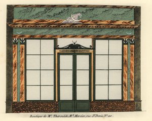 Winkelpui van de fourniturenwinkel van Monsieur Theroulde door Unbekannter Künstler