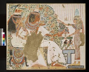 Heiligdom opgericht door Farao Taharqa in de hof van de Tempel van Amon gebouwd door hem in Kawa in Nubië, 25e Dynastie, Late Periode, 690-64 v.Chr. (foto)