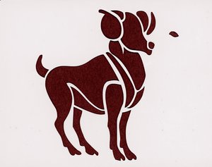 Teken van de dierenriem: de Ram (Astrologisch teken: ram) Privécollectie