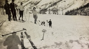 Skiërs in Abetone door Unbekannter Künstler